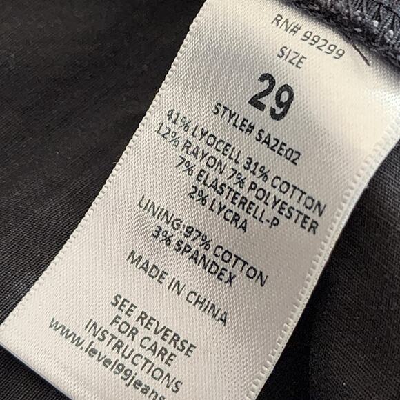 Level 99 Dark Grey Gray Size 29 Skinny Pants - Picture 4 of 5